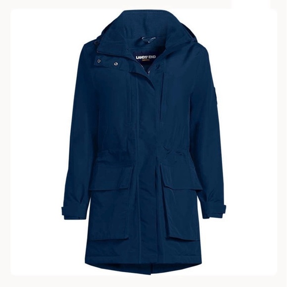 LANDSEND Jackets & Blazers - LANDSEND Women’s Squall Waterproof Parka Attached Hood